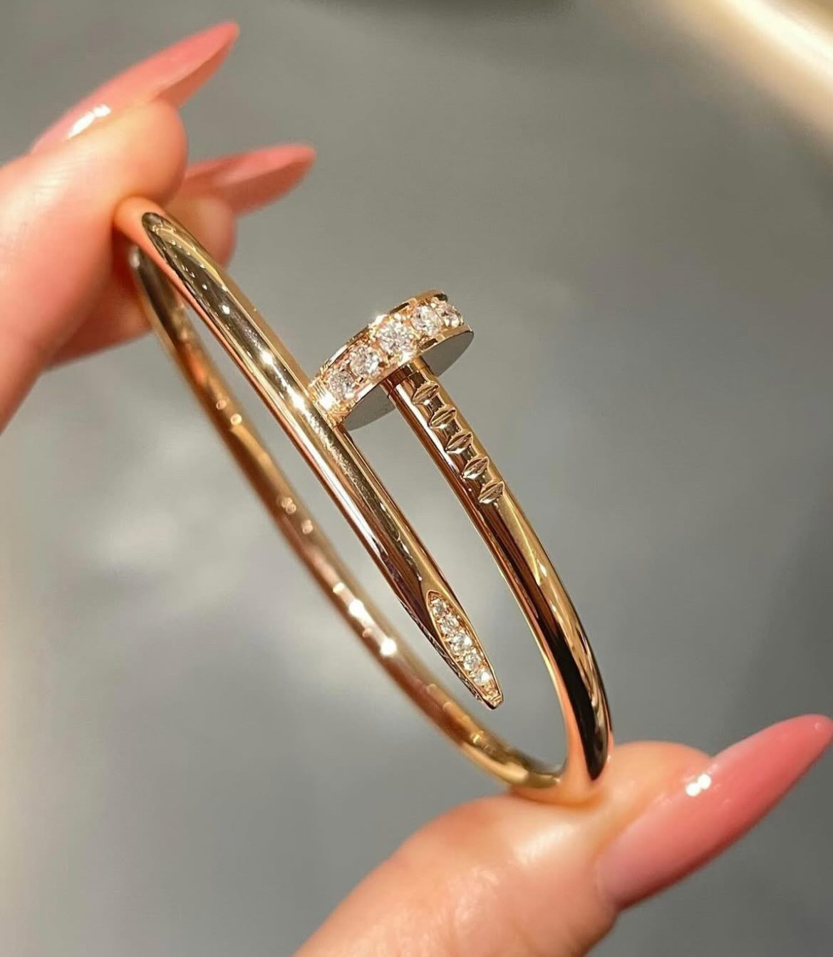 14ct Yellow Gold Nail Bracelet