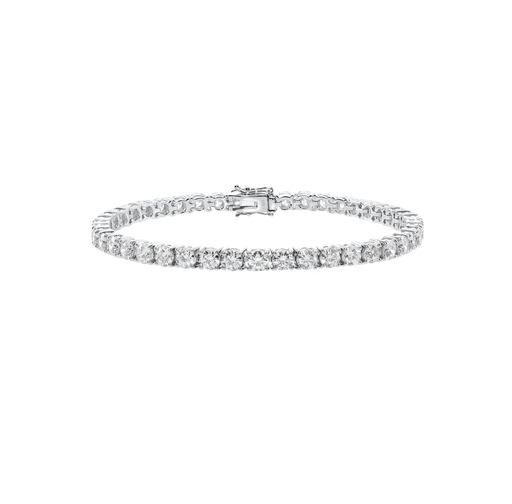 14ct White Gold Tennis Bracelet
